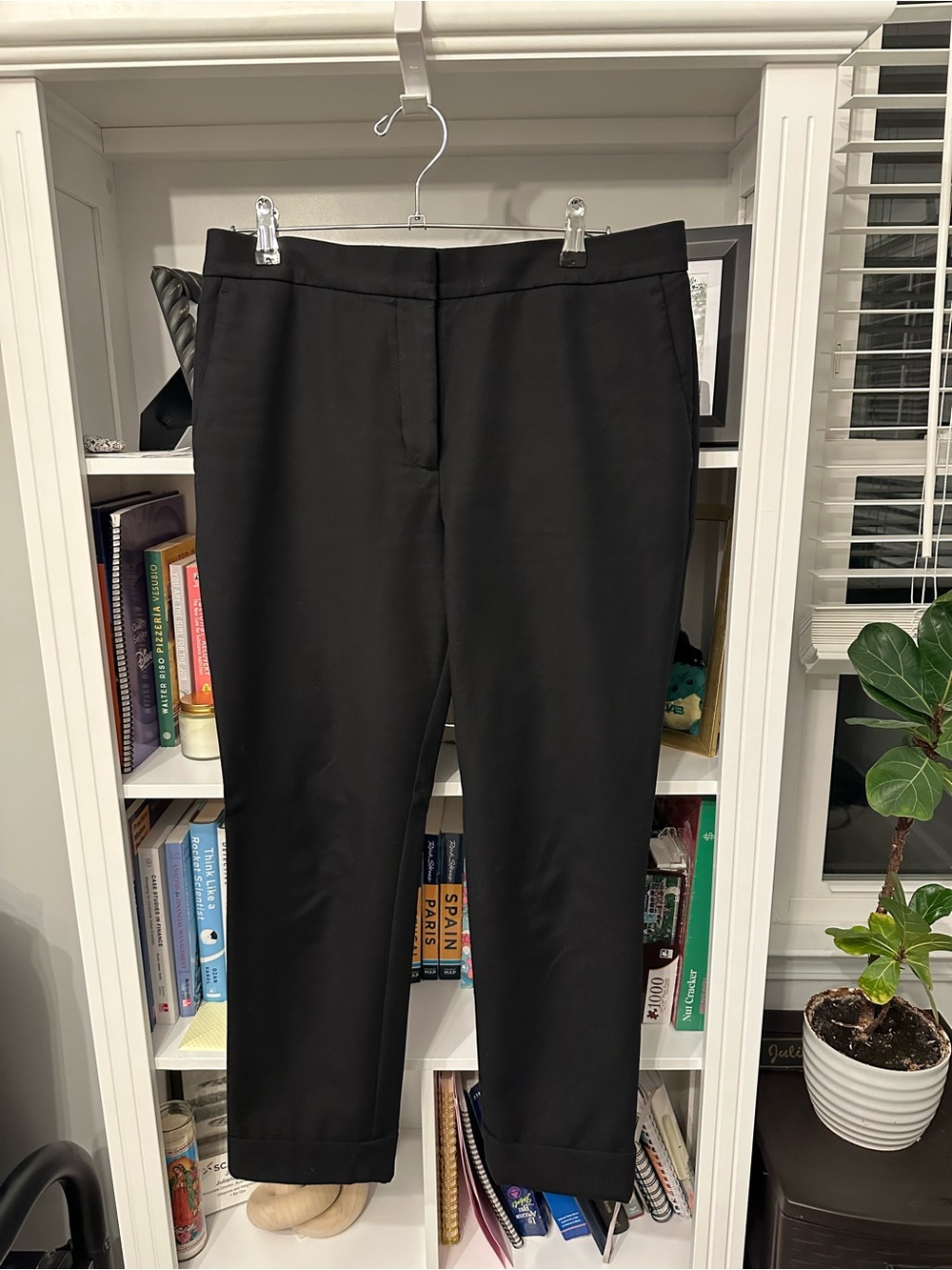 Ann Taylor Black Ankle Length Dress Pants